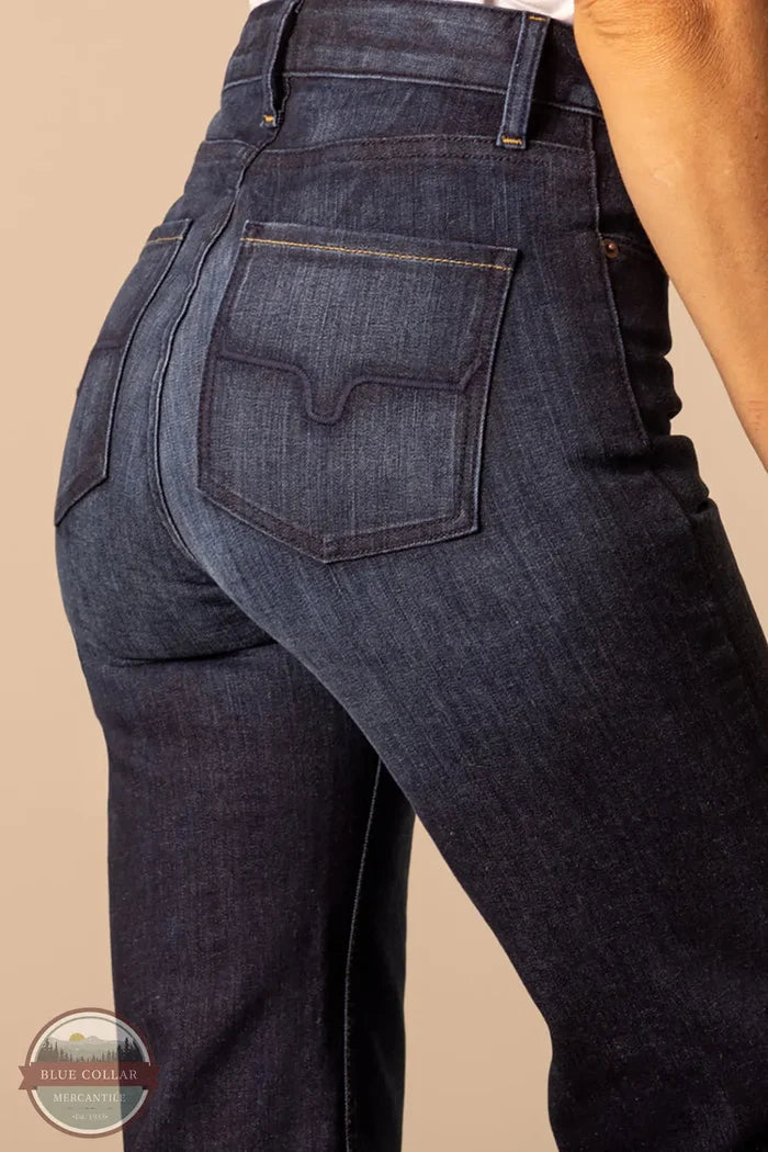 Kimes Ranch WJE0000016 Olivia Dark Wash back pocket detail view