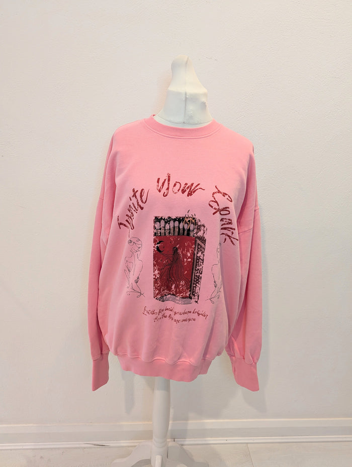 Wonder Cru Pink Printed Jumper S RRP £81