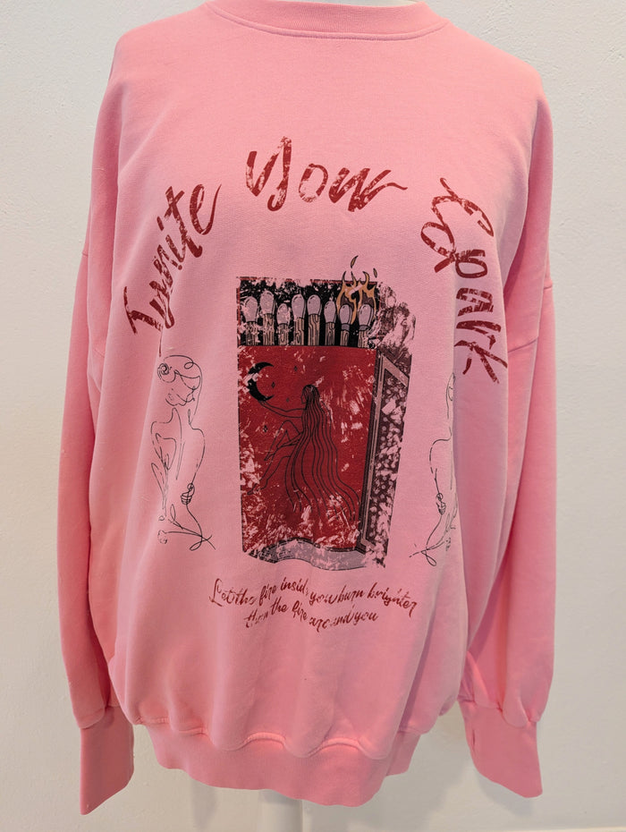 Wonder Cru Pink Printed Jumper S RRP £81