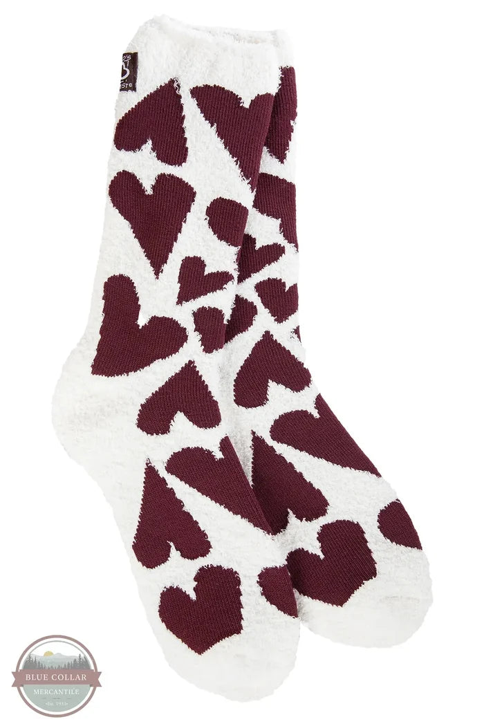 World's Softest WSCZCRW-295 Cozy Cali Crew Socks in Triangle Gold