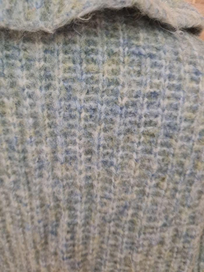 Yas Aqua Cropped Cardigan XS
