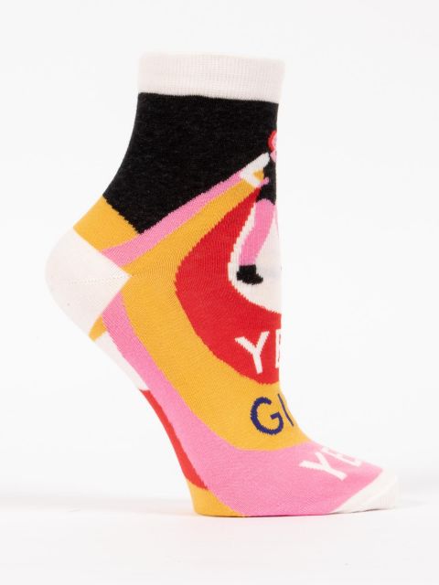 Yes, Girl, Yes W-Ankle Socks