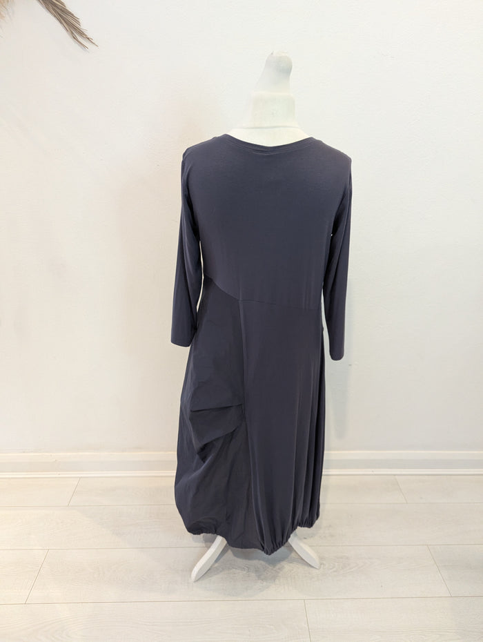 YONG Kim Grey Mixed maxi Dress L