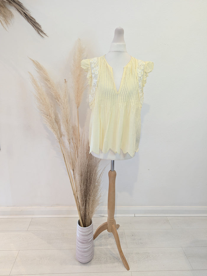 Zadig & Voltaire Tiara Lemon top S