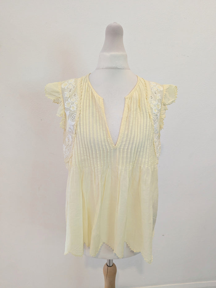 Zadig & Voltaire Tiara Lemon top S