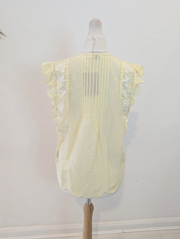Zadig & Voltaire Tiara Lemon top S