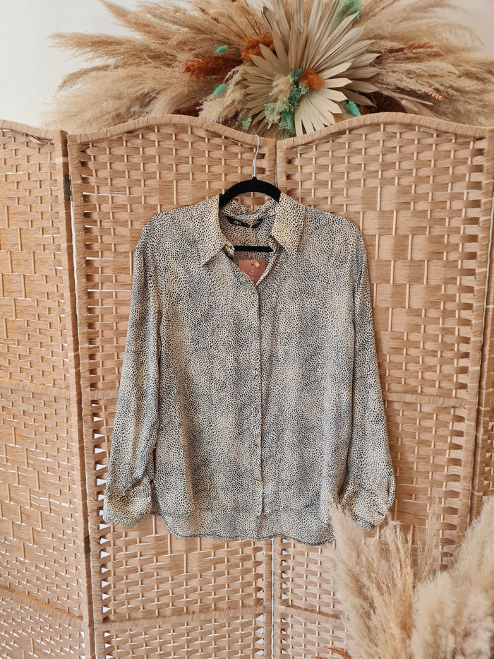Zara Animal Print blouse M