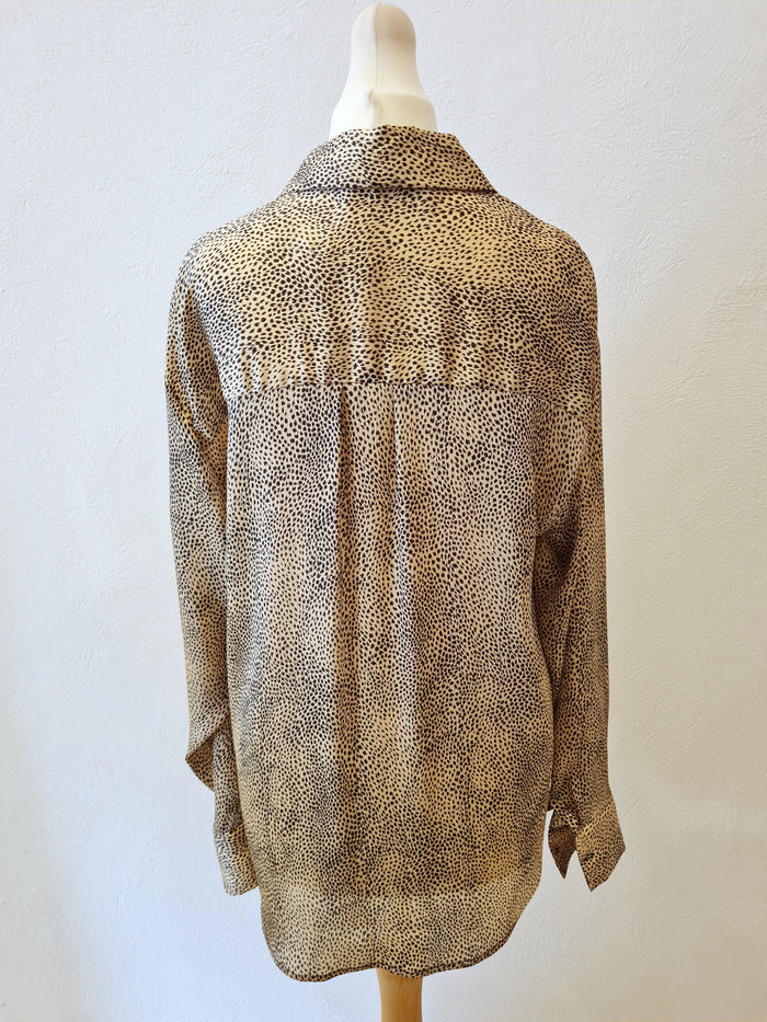 Zara Animal Print blouse M