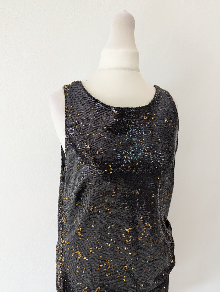 Zara Backless sequin Dess M