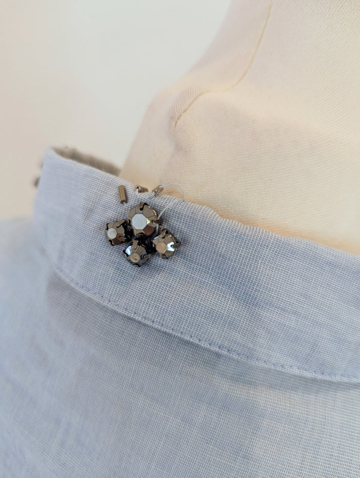 Zara Beaded Denim Shirt M