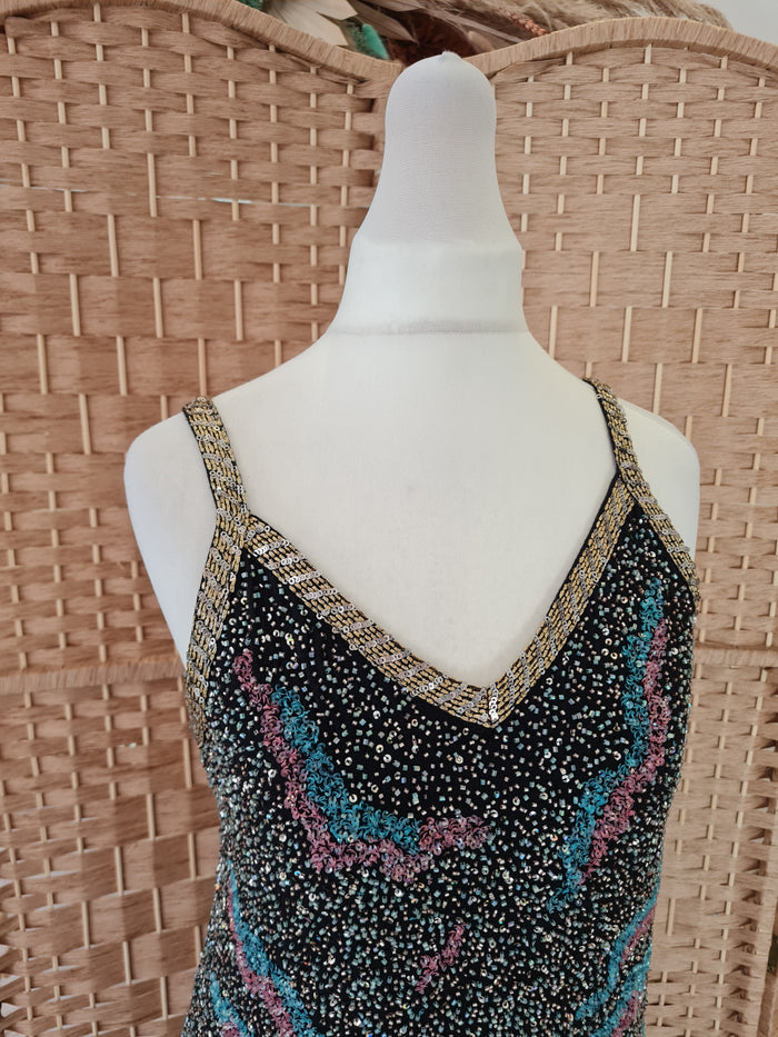 Zara Beaded strap Dress S New