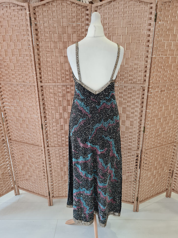 Zara Beaded strap Dress S New