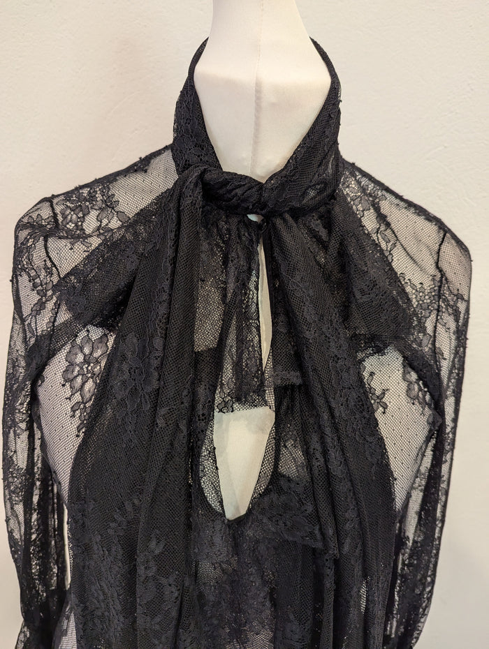 Zara Black lace Top M