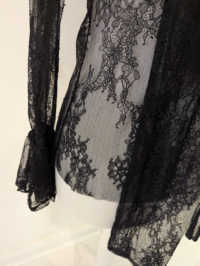 Zara Black lace Top M