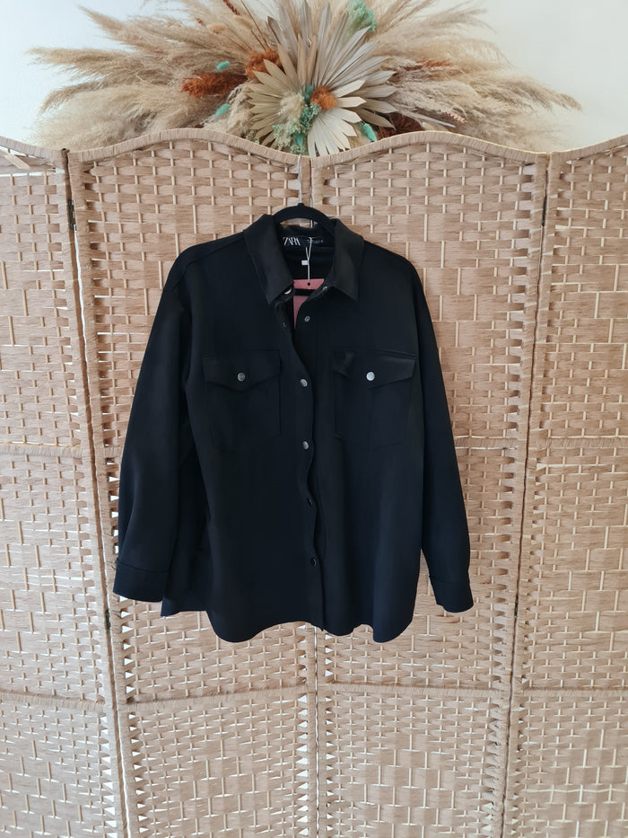 Zara Black Shacket Xl