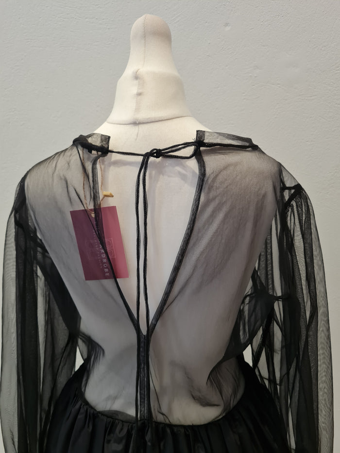 Zara Black Sheer top dress Size M