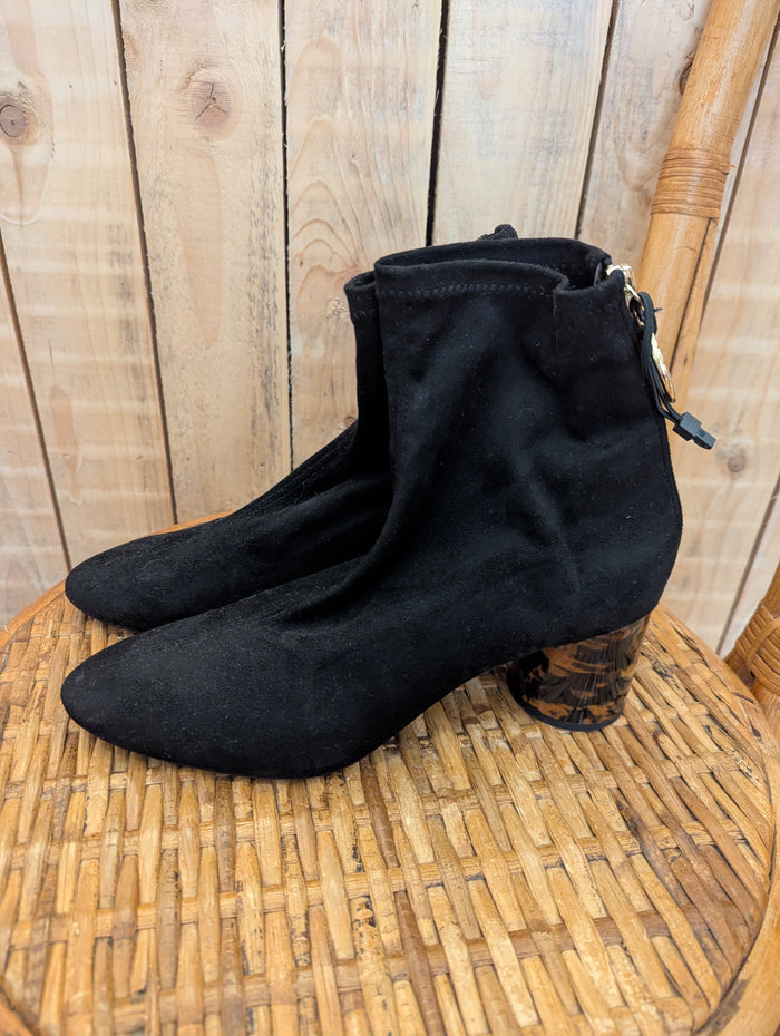 Zara black suede boots 8 RRP £40