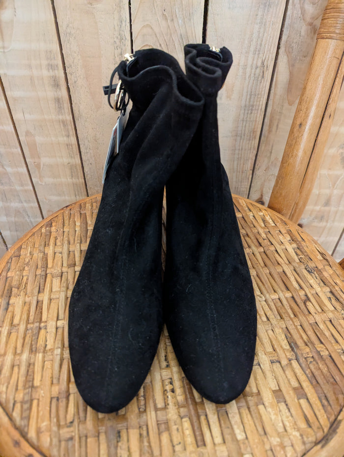 Zara black suede boots 8 RRP £40