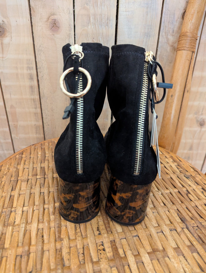 Zara black suede boots 8 RRP £40