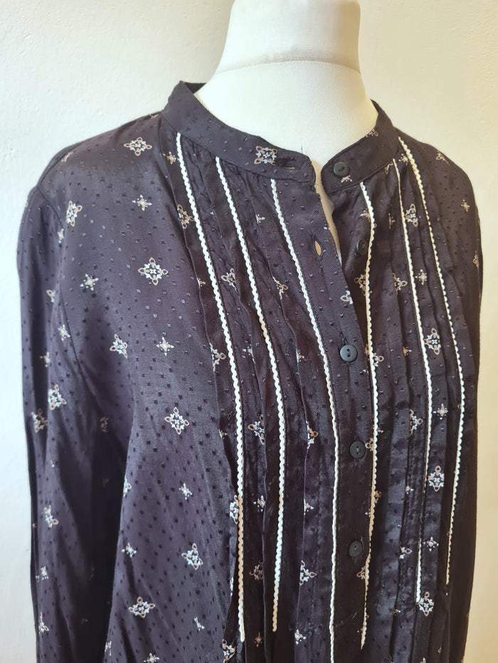 Zara Black & White Smock Dress Size S (New£39.99)