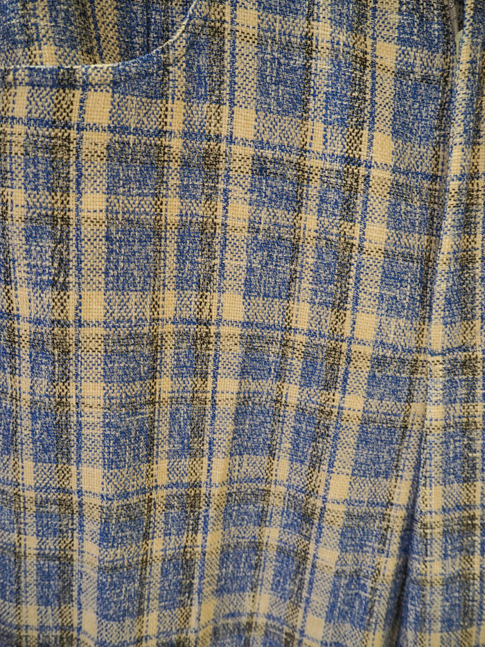 Zara Blue Checked Trousers XL