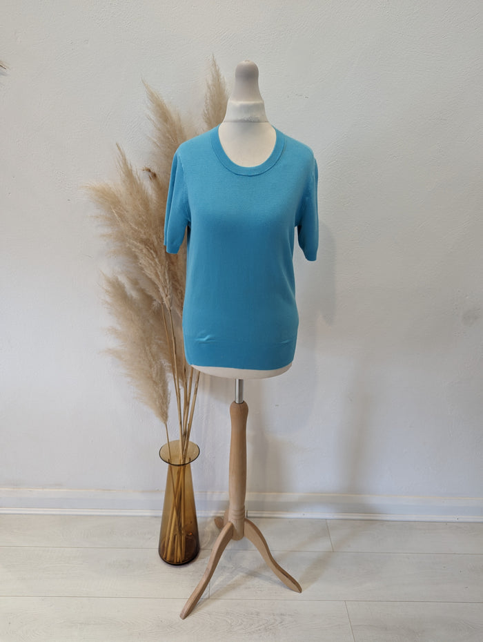 Zara Blue Fine Jumper Medium