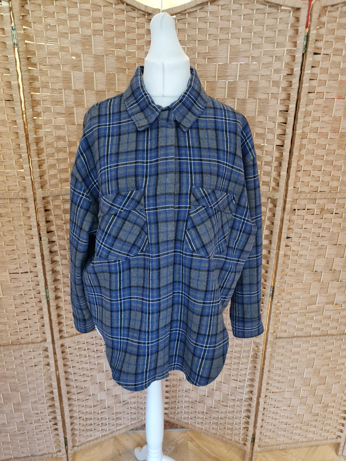 Zara Check Overshirt L
