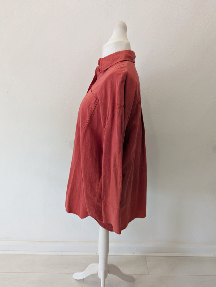 Zara Coral Shirt M RRP £27.99