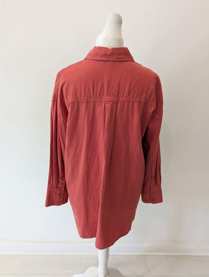 Zara Coral Shirt M RRP £27.99