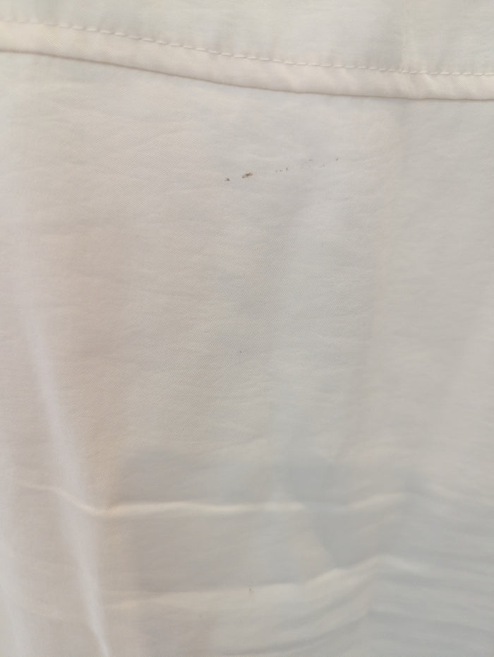 Zara cream drawstring top XL