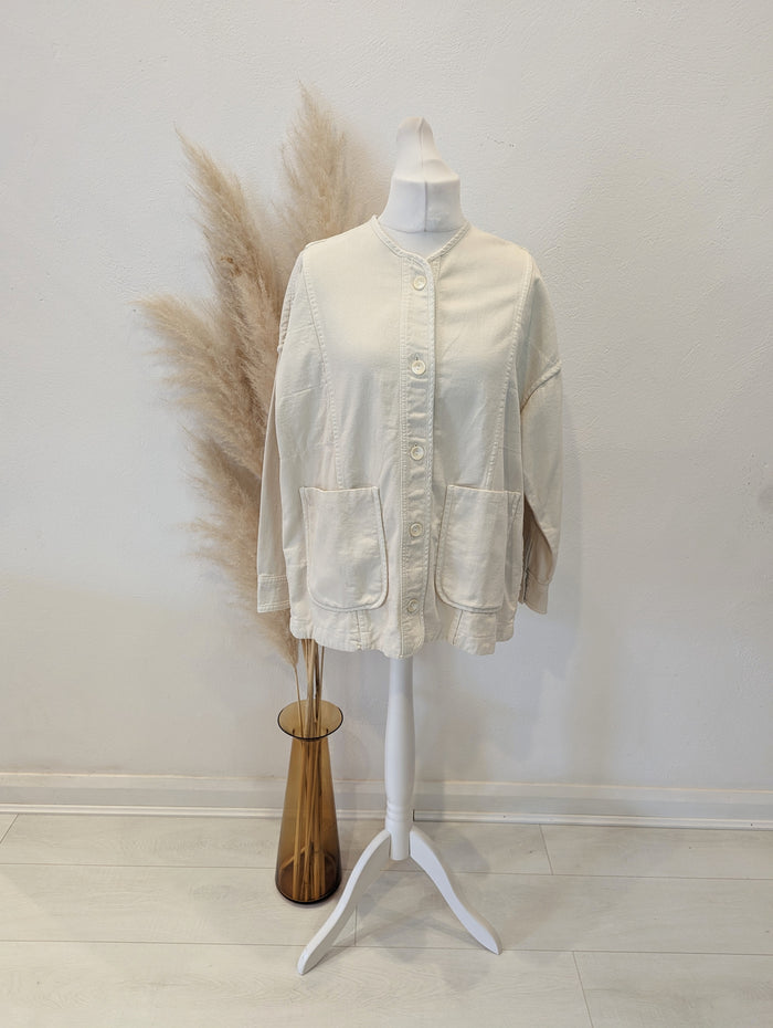 Zara Cream Jacket M RRP £45.99