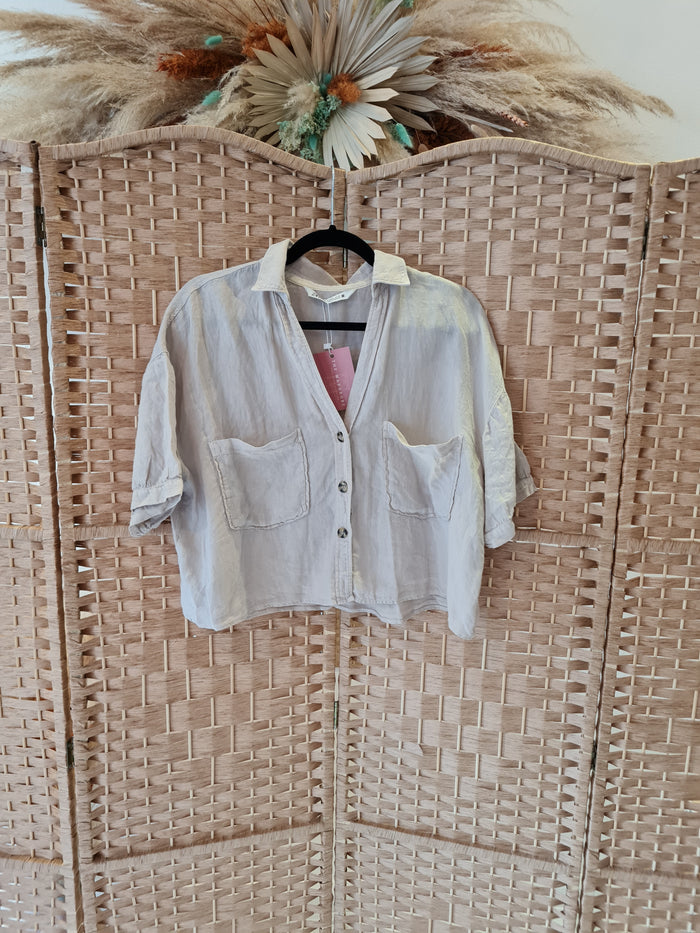 Zara Cream Shirt M