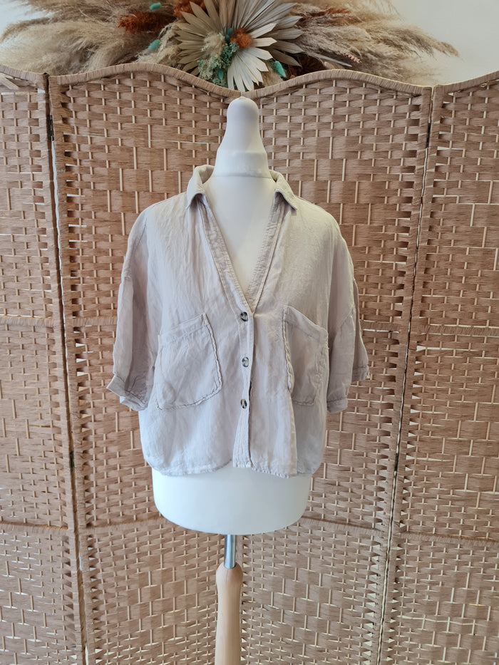 Zara Cream Shirt M