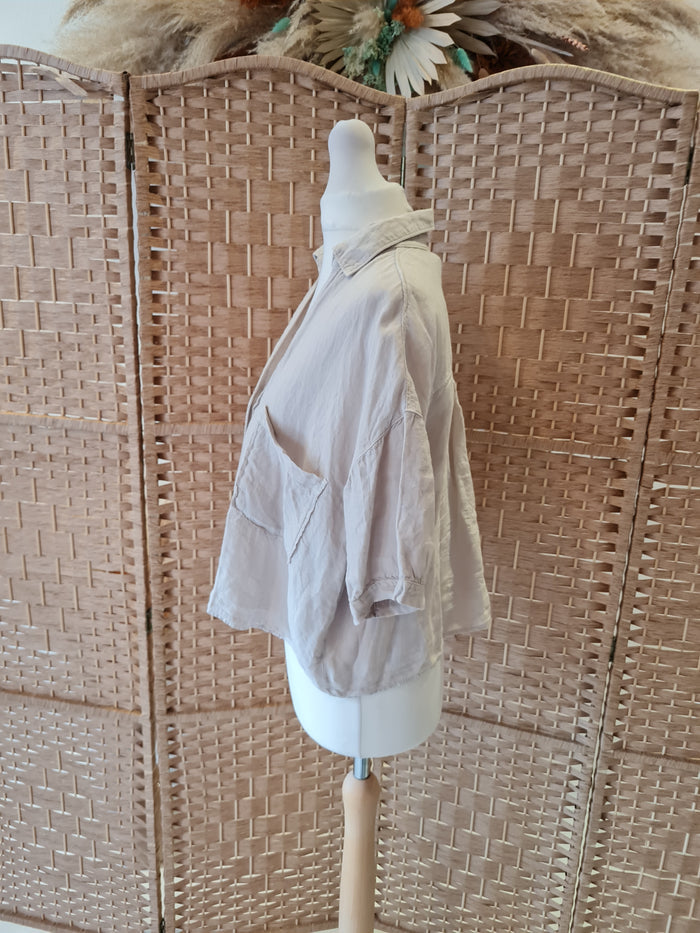 Zara Cream Shirt M