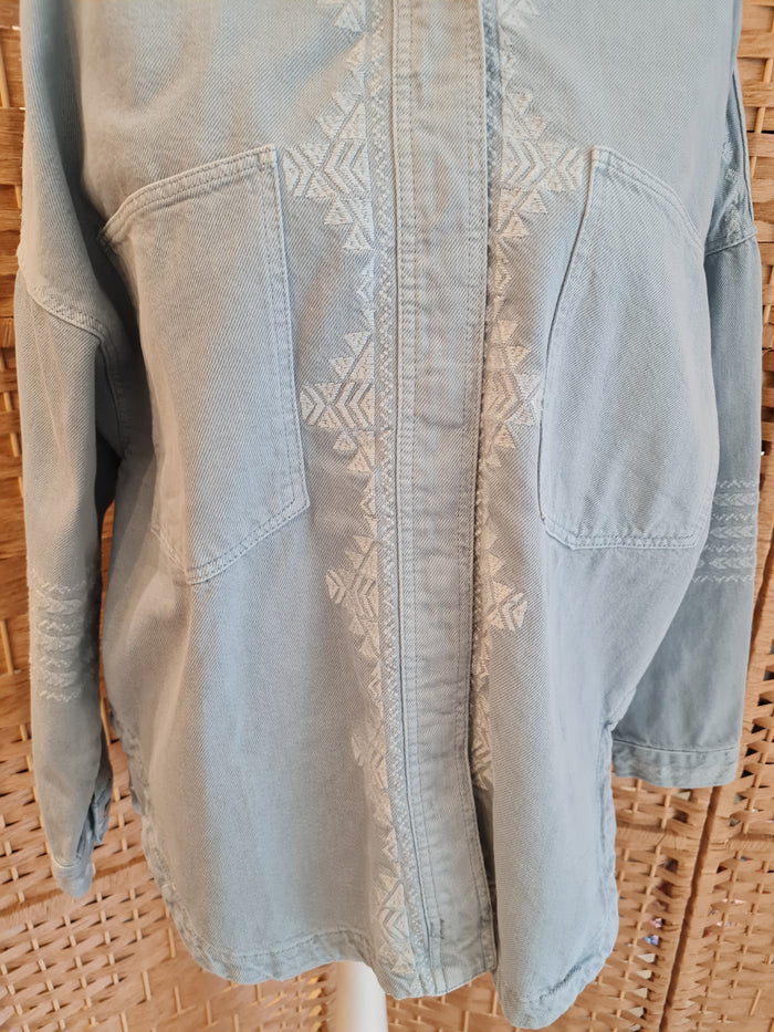 Zara Denim Overshirt L NWT RRP £49.99