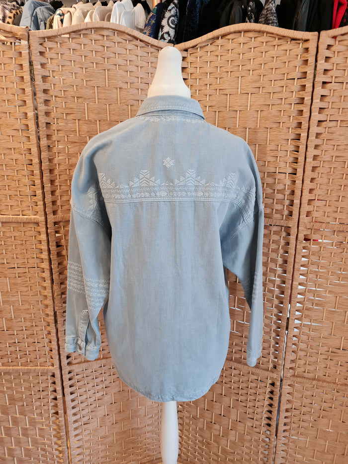 Zara Denim Overshirt L NWT RRP £49.99