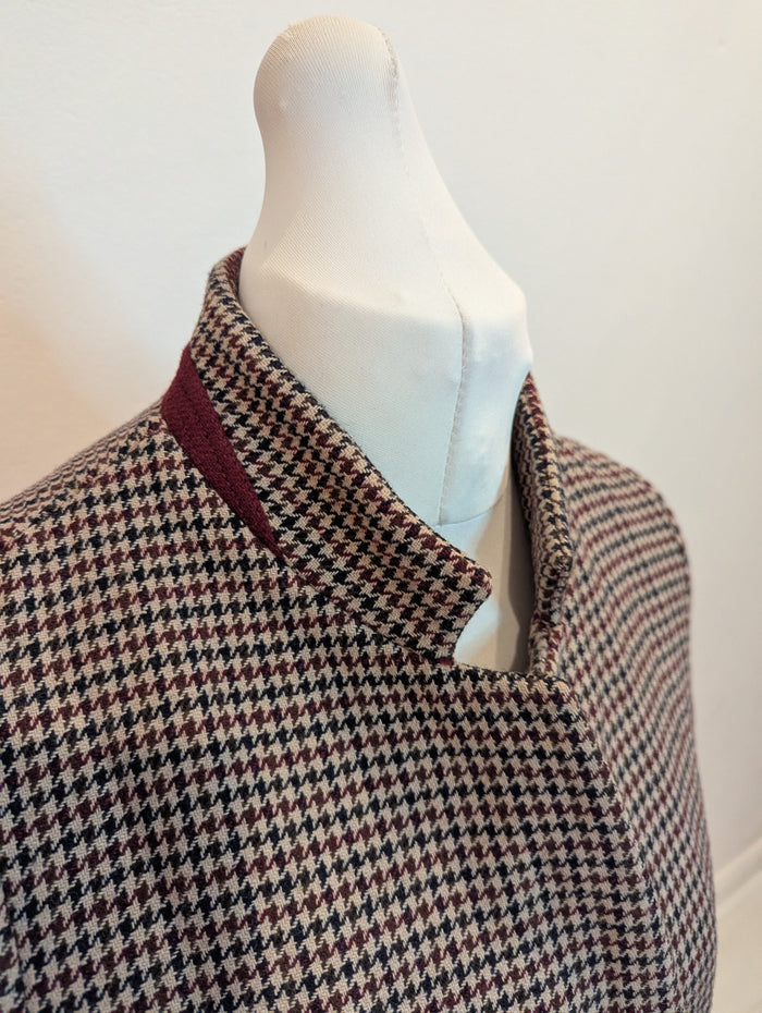 Zara Dogtooth Coat M