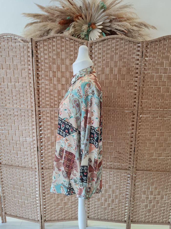 Zara Floral Blouse XXl NWT