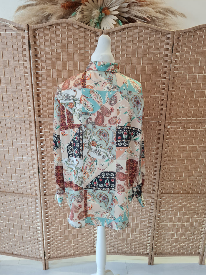 Zara Floral Blouse XXl NWT