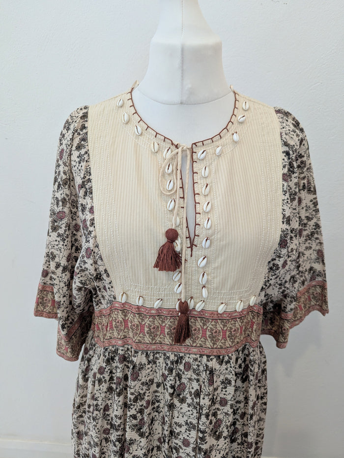Zara floral shell maxi L