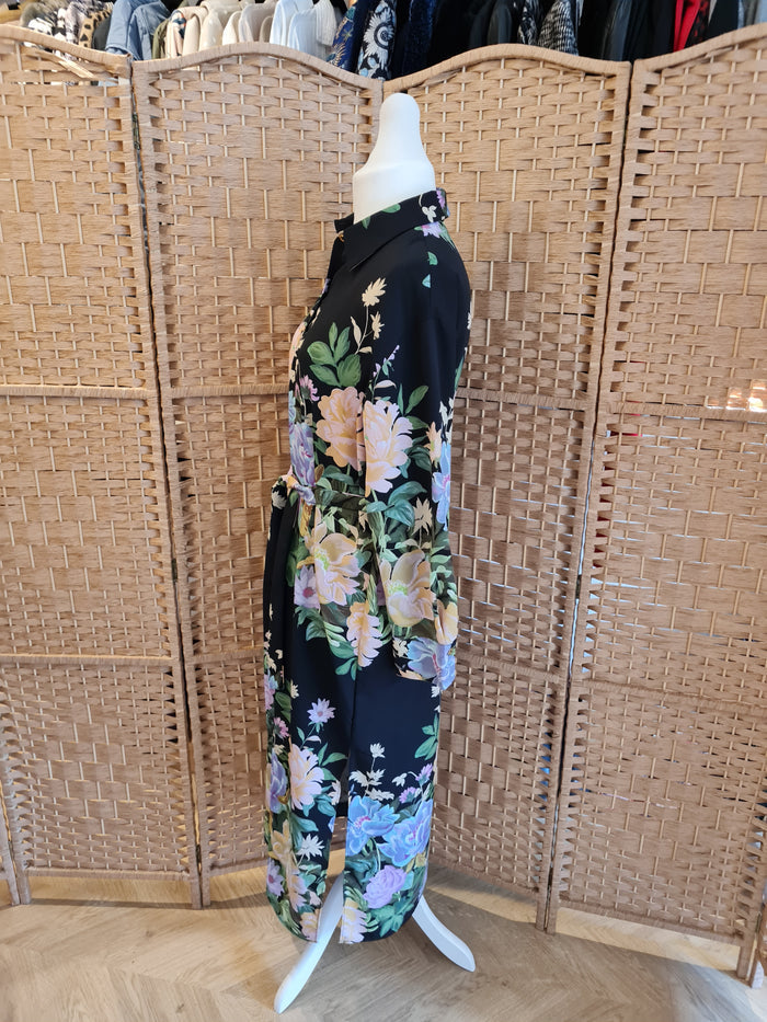 Zara Floral Shirt Dress L RRP £59.99