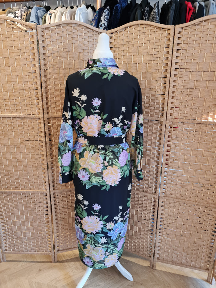 Zara Floral Shirt Dress L RRP £59.99