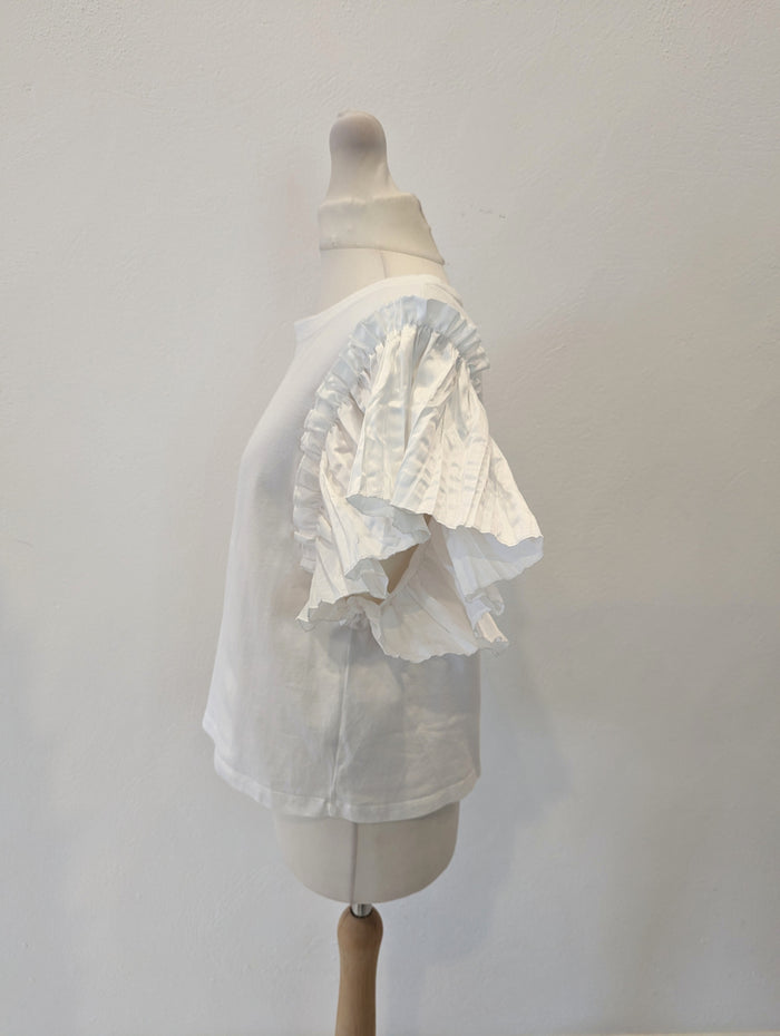 Zara Frill Sleeve T Size Medium