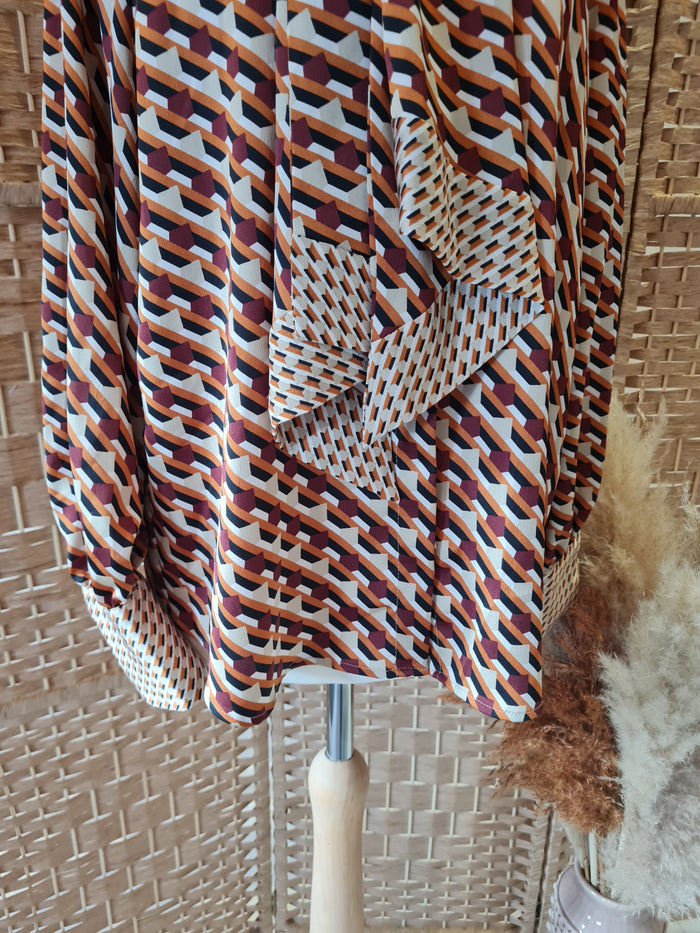 Zara Geo print Blouse S RRP £30