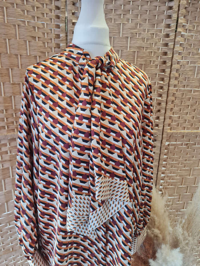 Zara Geo print Blouse S RRP £30