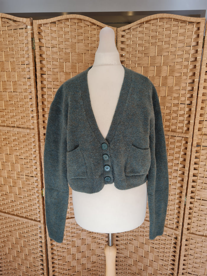 Zara Green Cardigan S