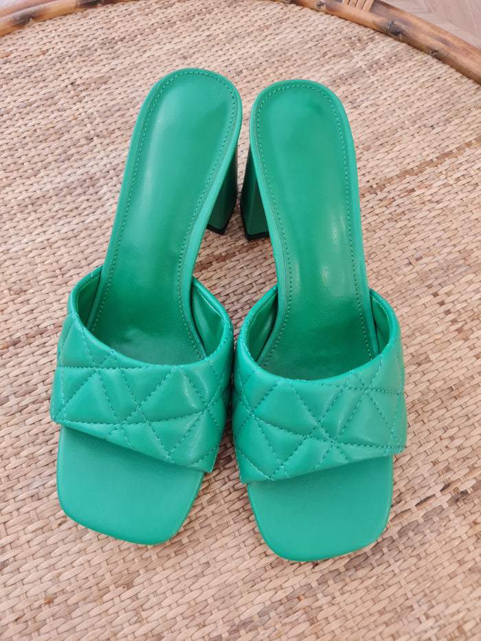 Zara Green Mules 5
