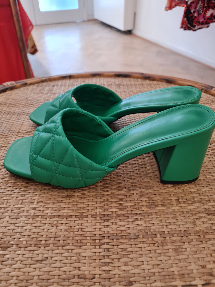 Zara Green Mules 5