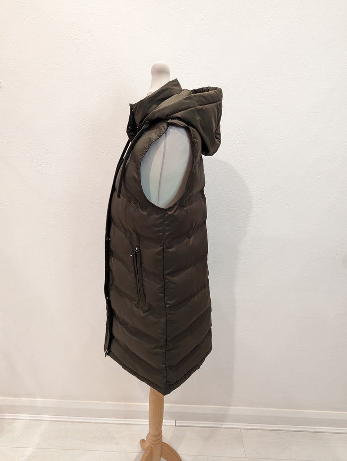 Zara Khaki Gilet XS