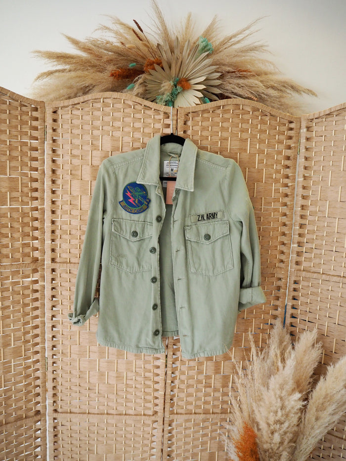 Zara Khaki Overshirt M